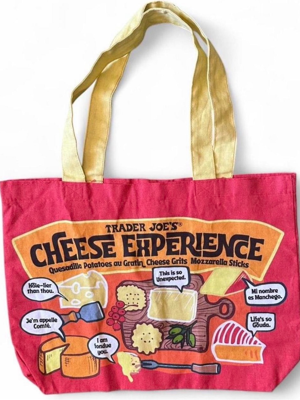 Trader Joe's Cheese Experience Tote Bag